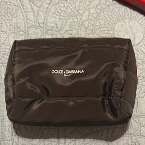 Dolce & Gabbana Black Satin Pouch